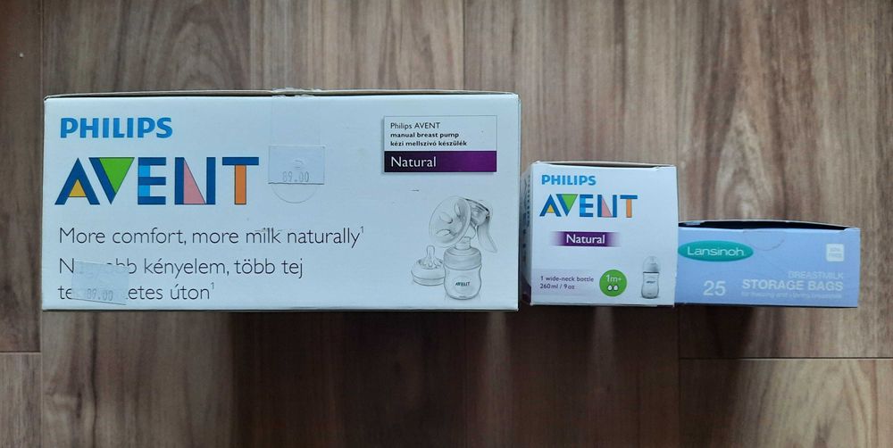 Помпа за кърма Philips Avent+подарък шише и торбички за кърма