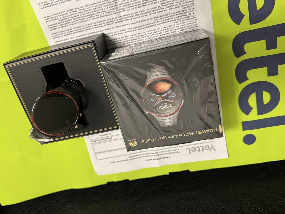 ЧИСТО НОВ 46mm Huawei Watch 4 Pro Space Edition Yettel Гаранция 2026г.