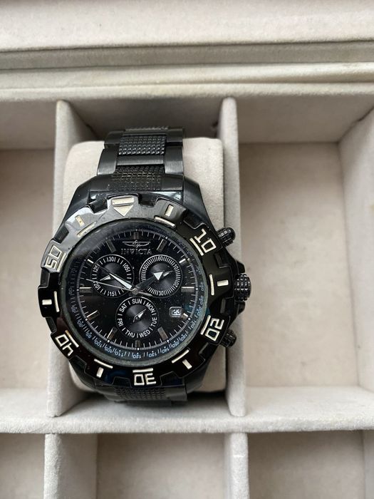 Ceas Negru Invicta Classic Racer Cronograph