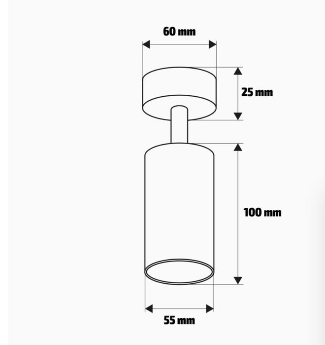 20 spoturi luminoase cu led inclus
