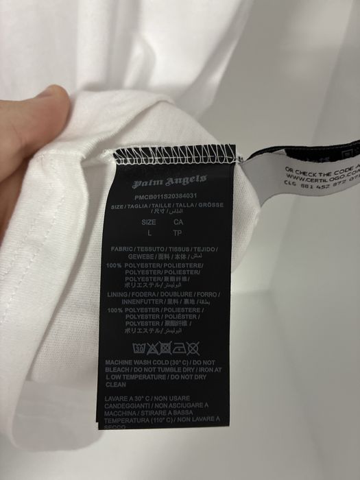 Tricou Alb Palm Angels L