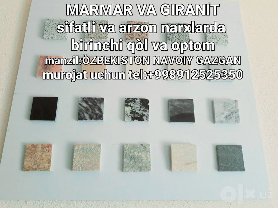 Мармар ситандартдан мармар ва гиранит газган