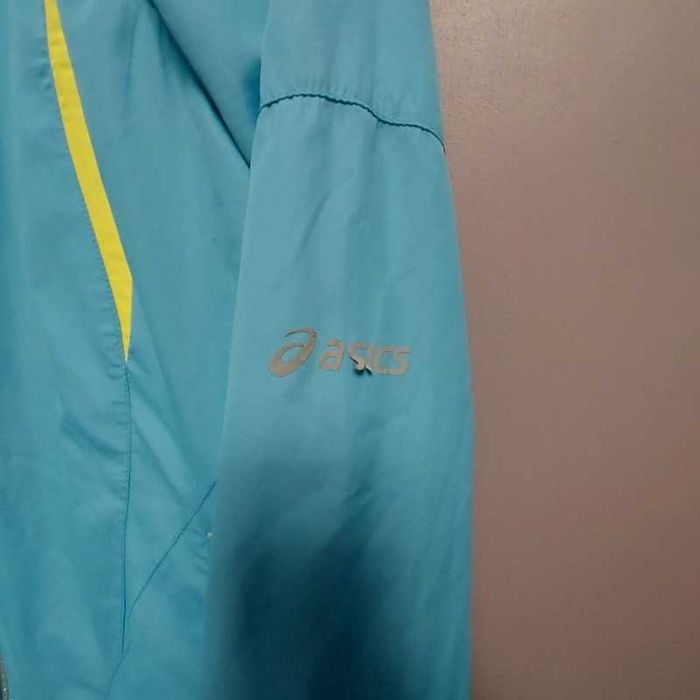 Geacă sport Asics, mărimea M, albastru cu galben