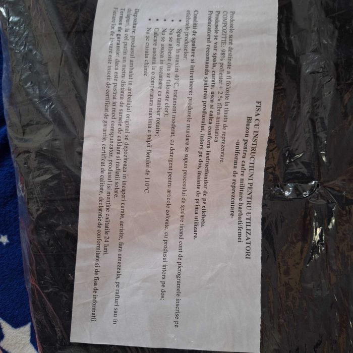 Bluzon cadre militare pompieri 
Marimea 48 - I