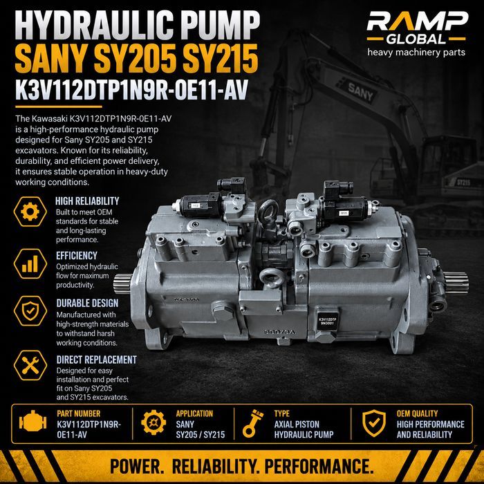 Гидронасос K3V112DTP для Sany SY205 SY215
