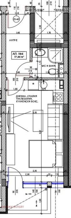 Продажба на 1-стаен в гр. Поморие - 51m².