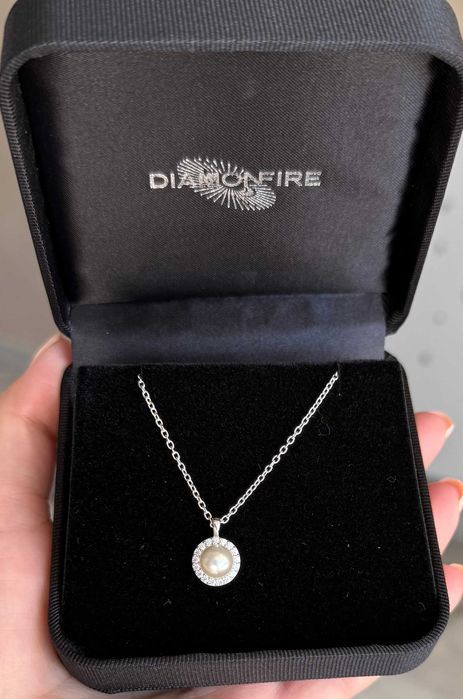 сребърно колие DiamonFire