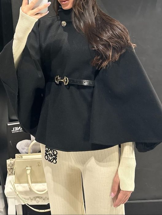 Черна перелина с колан - нова!