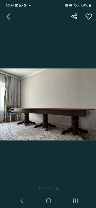 Продается стол из натурального дерева