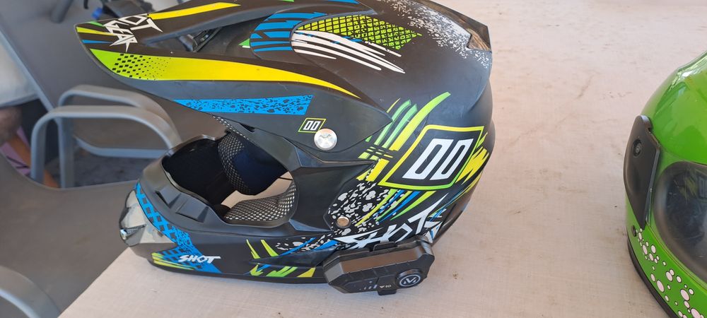 Vand casti full facecu 2 perechi de ochelari si cu intercom