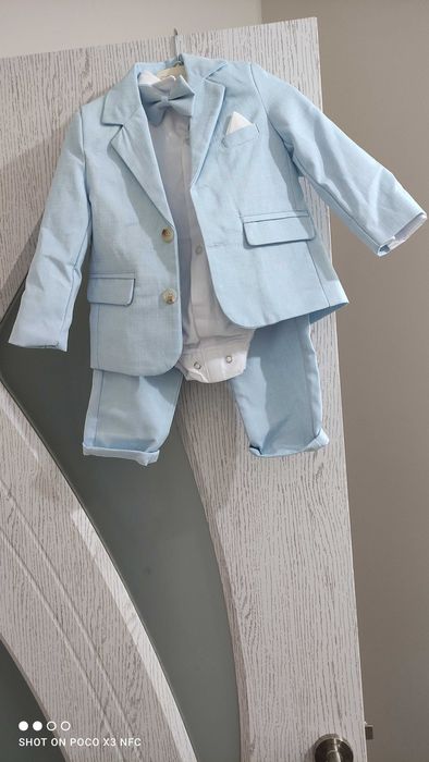 Бебешки костюм син