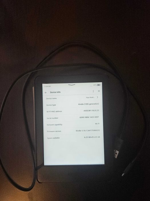 Amazon Kindle 10th gen