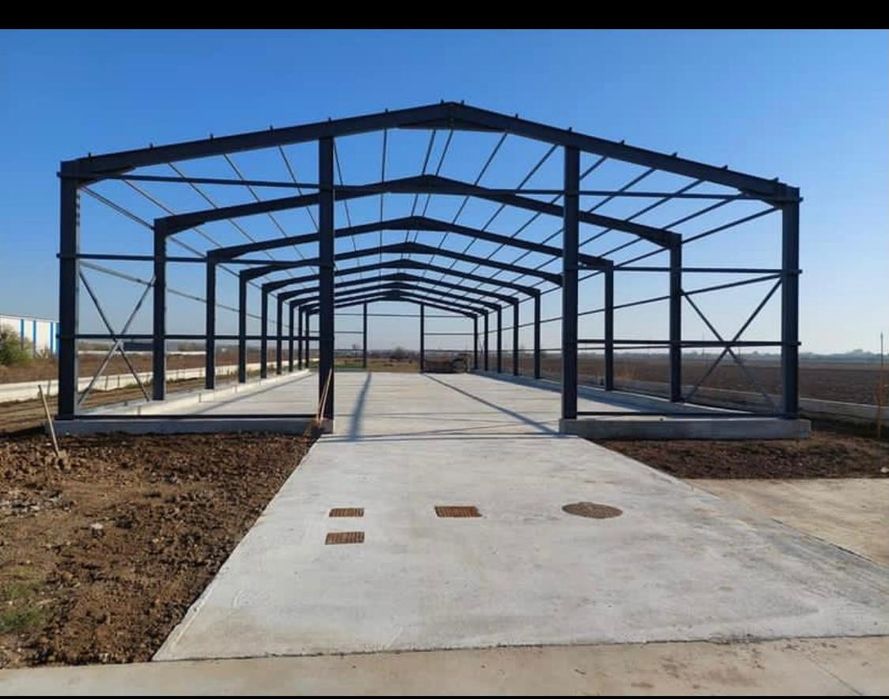 Vând Hale și structurii metalice  diferite dimensiuni fără avans