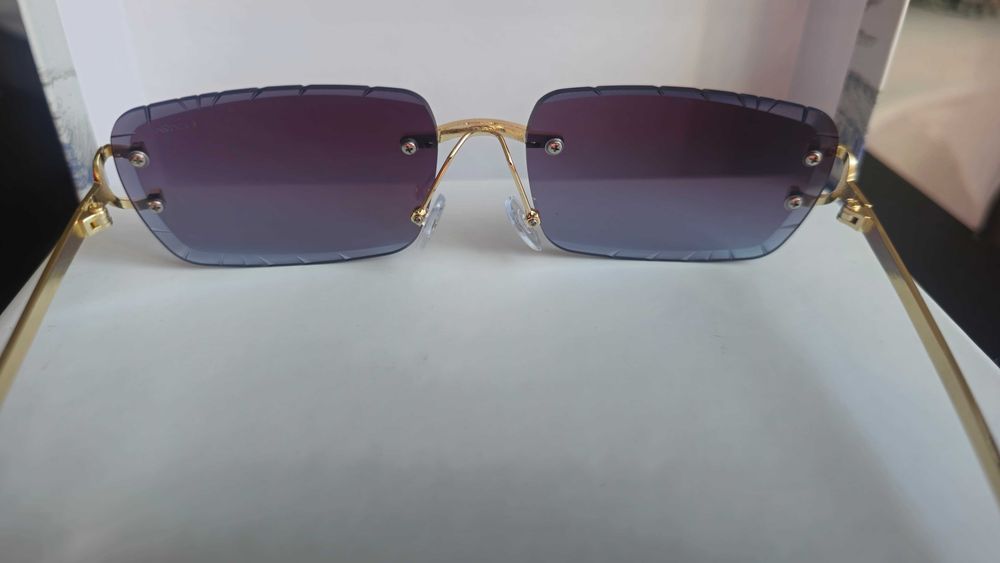 Ochelari de soare Cartier Diamond Cut Lenses Albastru