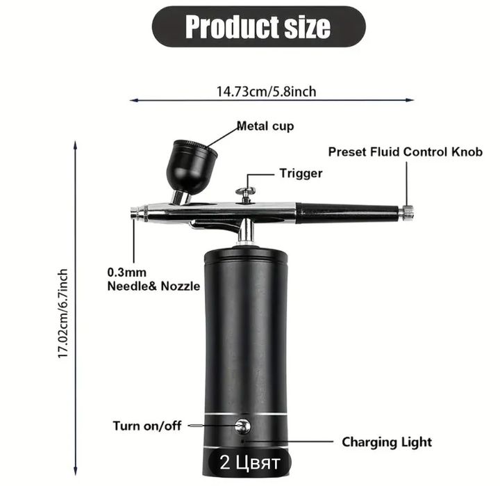 АЕРОГРАФ ЗА РИСУВАНЕ / Аерограф с компресор НИСКА ЦЕНА !!!