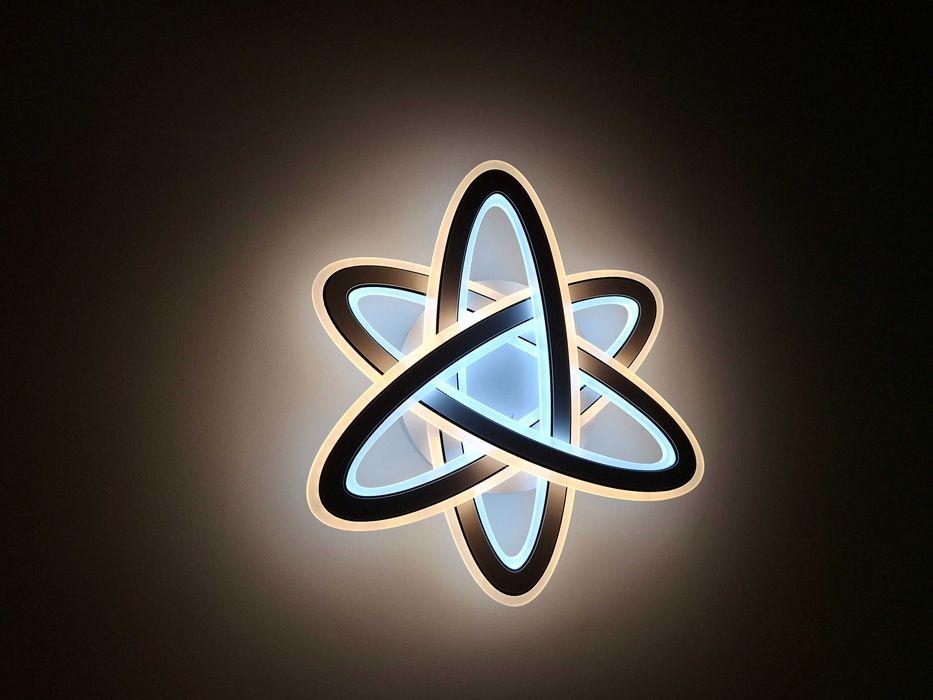 Нов LED Плафон двуцветен с дистанционно / лампа за таван