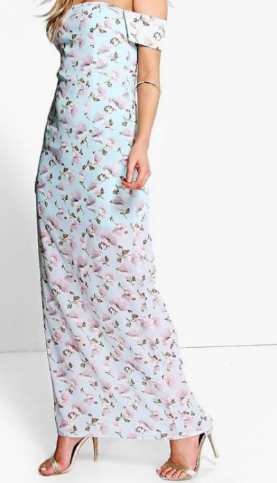 Дълга рокля на цветя