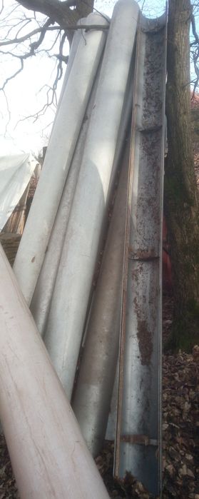 Coame acoperiș PVC, noi, 3.5 m, Øint. 23 cm, gros. perete 5 mm