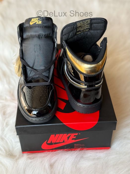 Air Jordan 1 Retro Black Metallic Gold Verificare Colet