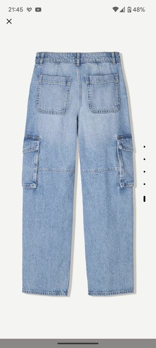 Карго дънки с права кройка