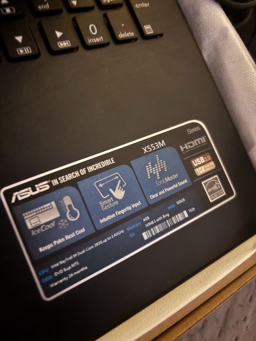 Laptop Asus model X553M