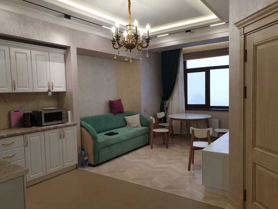 Комфортная Студия в ЖК Sayram Avenue 2/8/9 после ремонта никто не жил