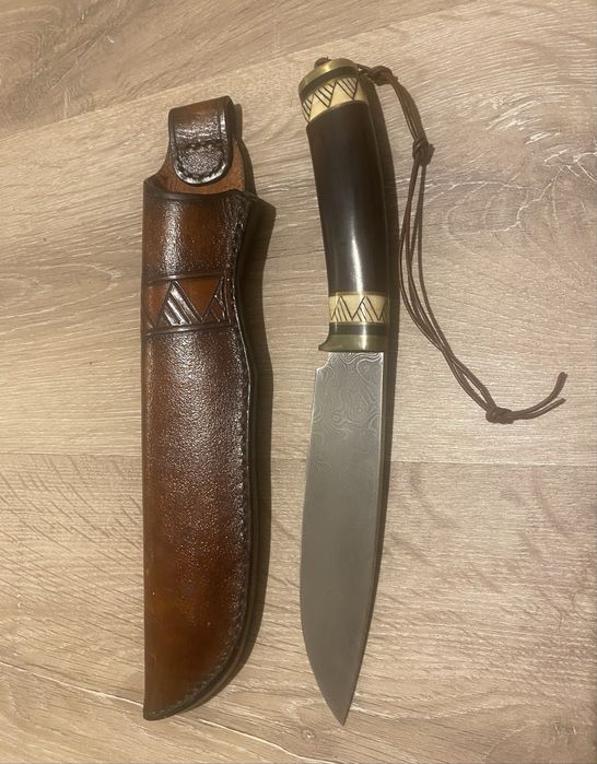 Cutit unicat, full tang, otel Danasc, 250+ straturi