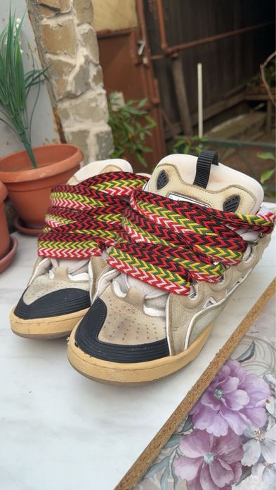 lanvin curb sneakers