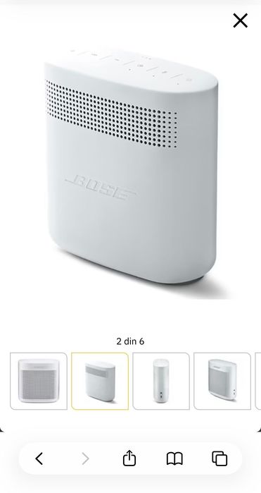 Boxa portabila BOSE Soundlink Color II, Bluetooth, Waterproof, alb