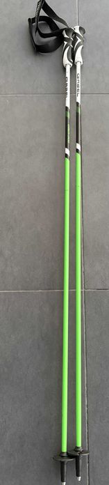 Bete / bastoane de schi GABEL Carbon Cross verde mat 125 cm