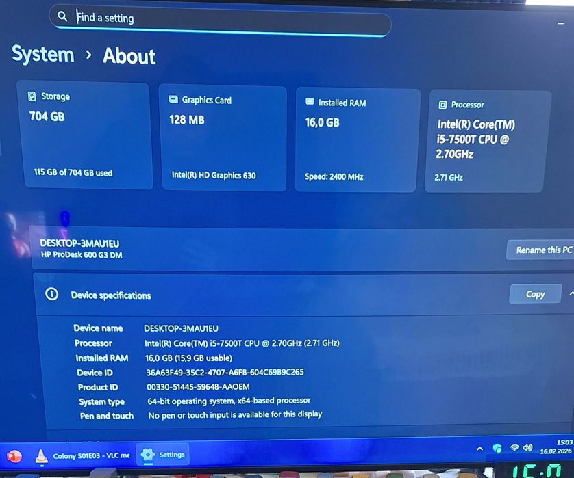 Mini Pc I5 generatia 7, 16 gb ram