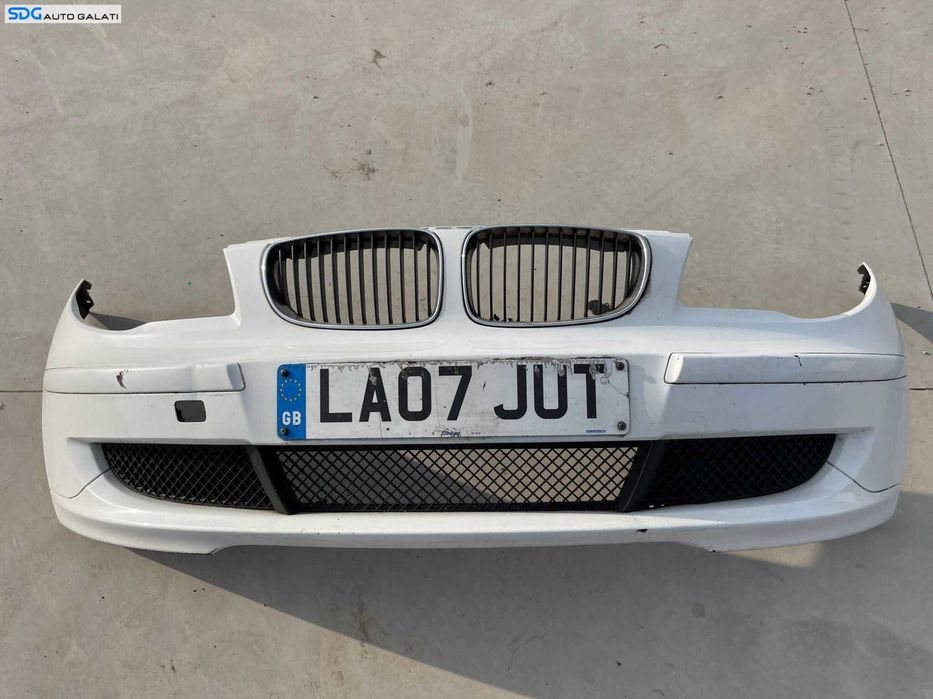 Bara Spoiler Fata Completa BMW Seria 1 E81 E87 LCI Facelift 2007 - 2011 Culoare Alpinweiss Cod 7185555 718555509 [Z0068]