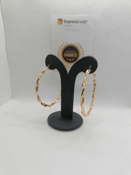 Cercei aur 14K 7.20g (Ag16 Moldova b33755.2) - Garantie 2 ani!