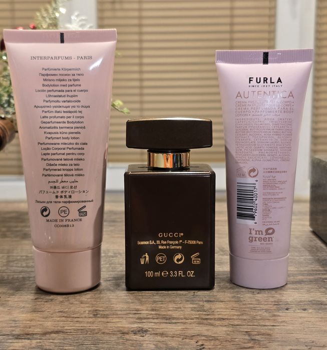 Парфюмни боди лосиони Coach, Gucci и Furla