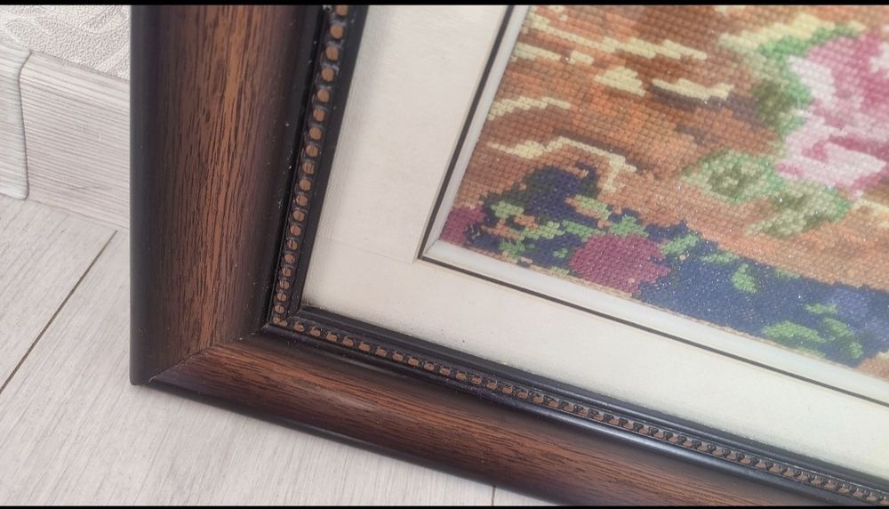 Картина ручная вышивка