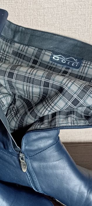 Сапоги кожаные женские