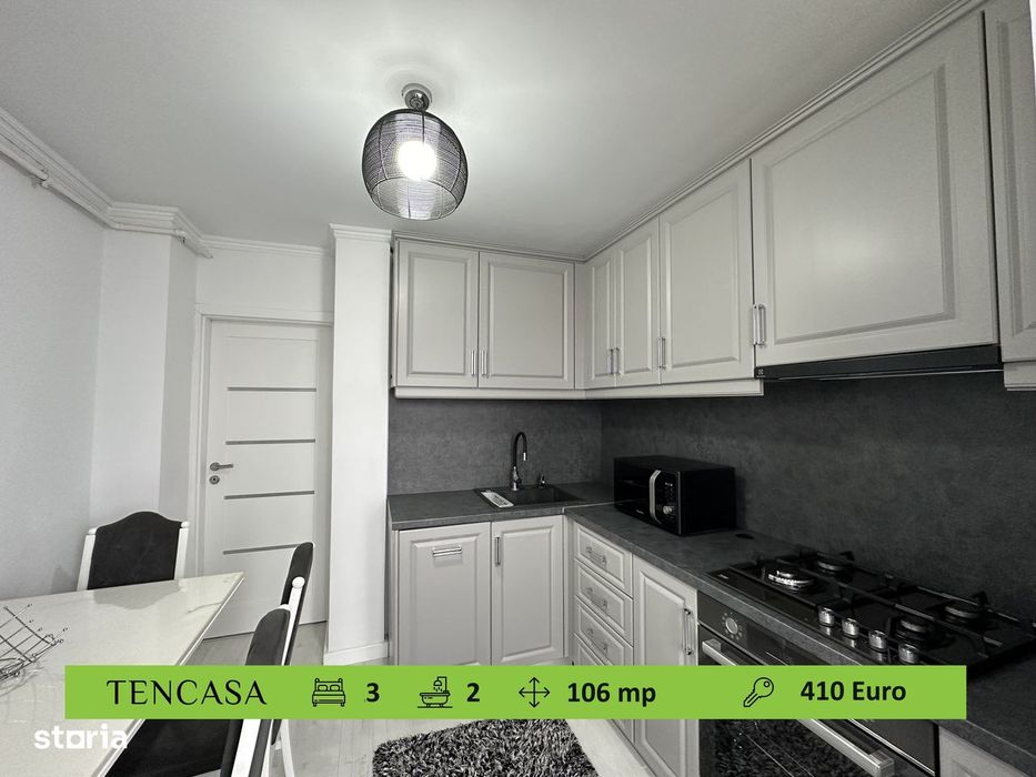 De inchiriat ap 3 cam, cf 1, decomandat, etaj 3/4, zona Banu Maracine