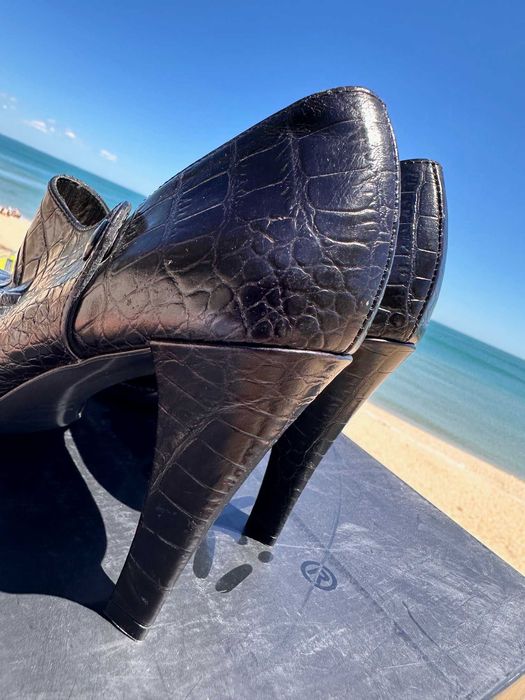 FURLA боти естествена кожа 40