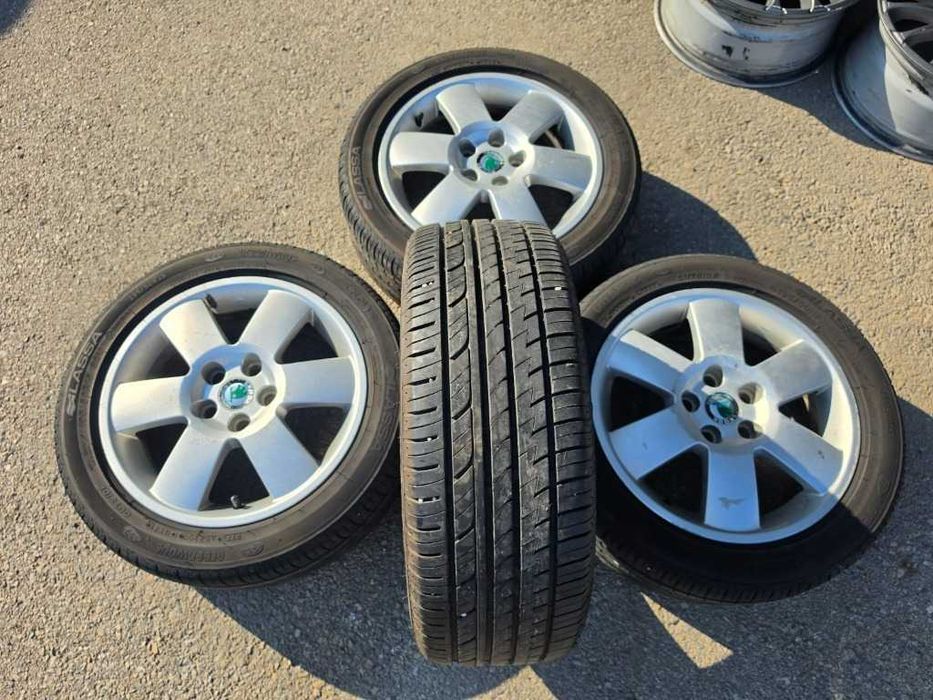 4 бр. Гуми 195/50 R15 с алуминиеви джанти 5x100 VW Audi Seat Skoda