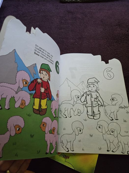 Carti "Coloram si citim" (litere si cifre) si colorat pe numere