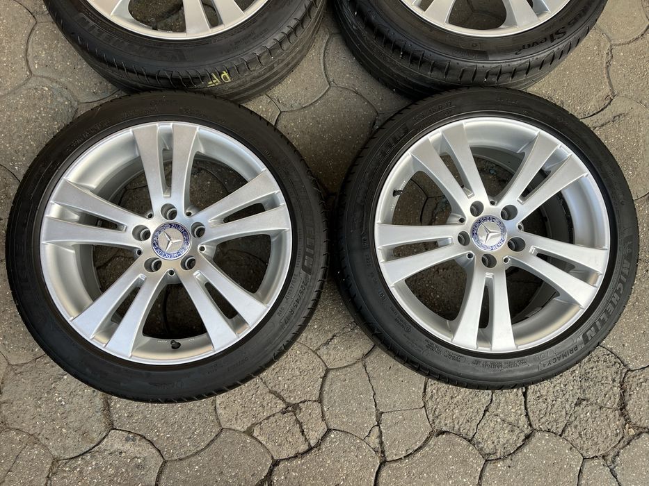 Jante aliaj 5x112mm, anvelope 225/45 R17, Mercedes VW Audi Seat Skoda