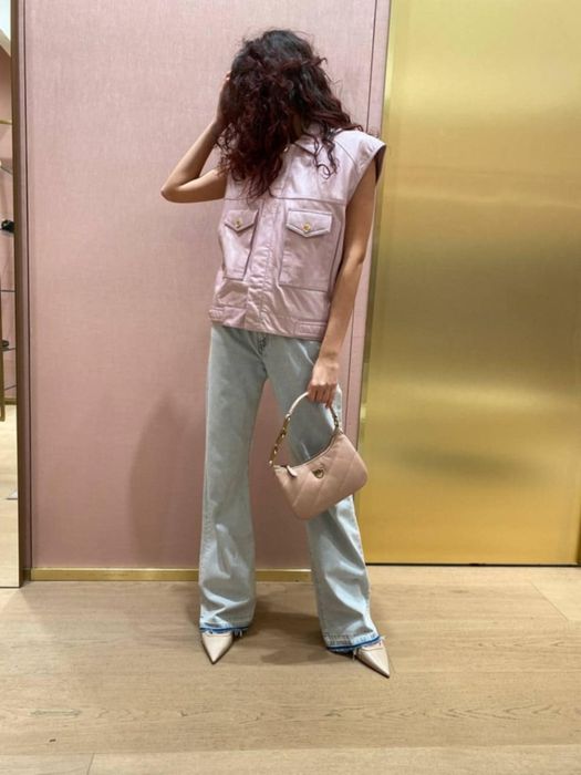 Кожен елек Pinko нов