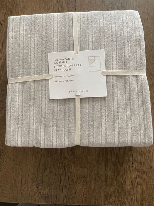 Zara Home-Husă de plapumă/ Cearșaf saltea Noi cu eticheta