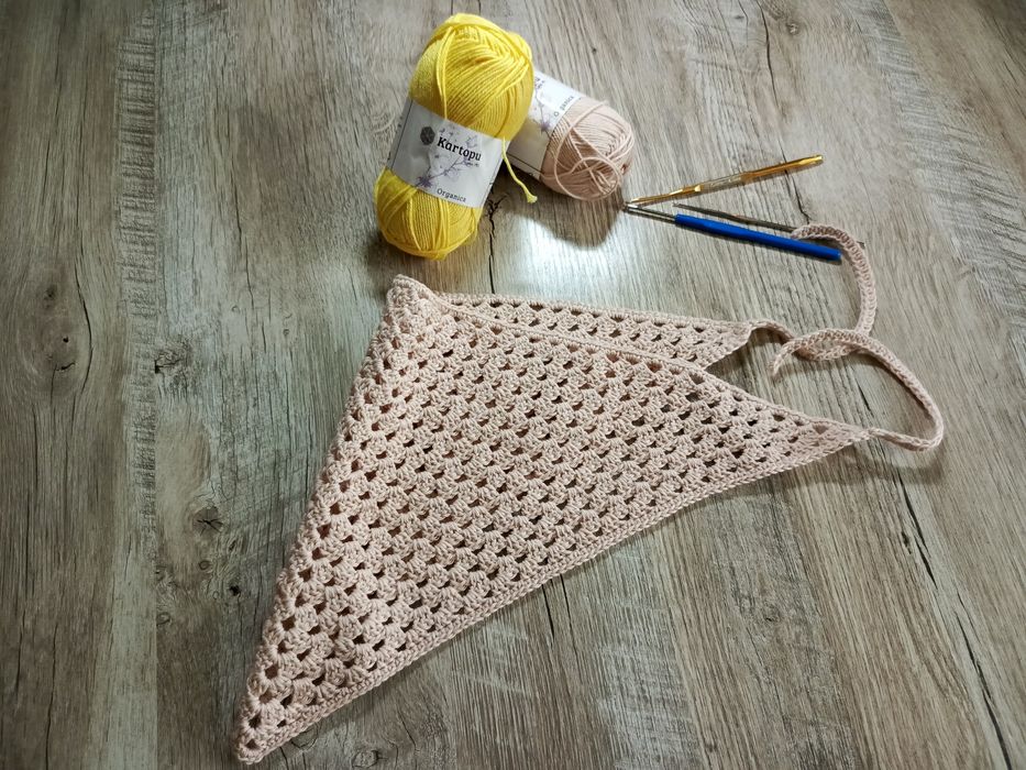 Косынка ручная работа