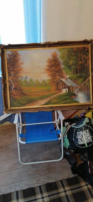 Tablou vechi pe panza