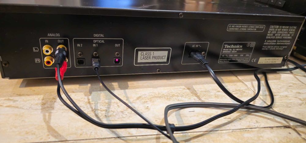 MiniDisc Technics SJ-MD100 functional, test video! Cititi descrierea!