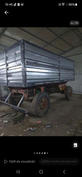 Remorca agricola pentru transport cereale
