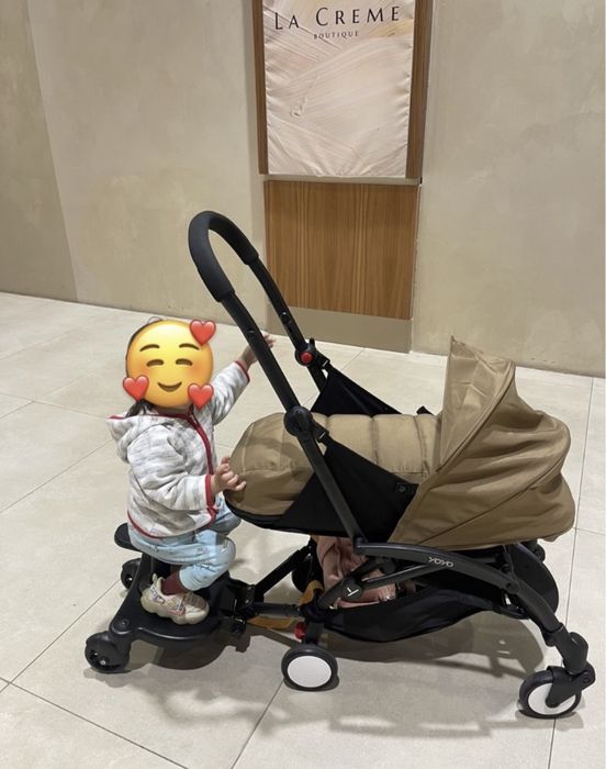 Коляска yoya 175  2в1 с подставкой на 2-го ребёнка