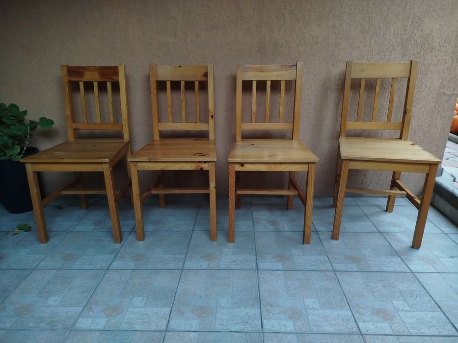 Masa  lemn +scaune 4 solide