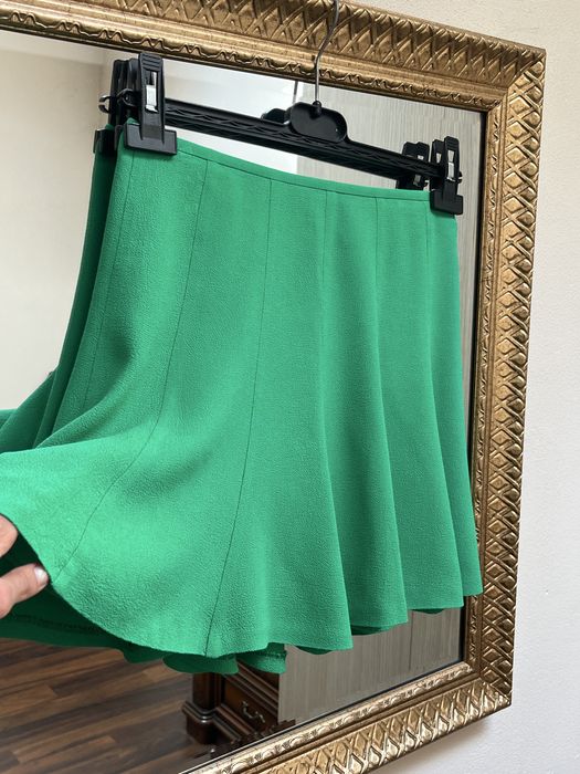 Sandro Paris, fustă mini, verde, 100% viscoză